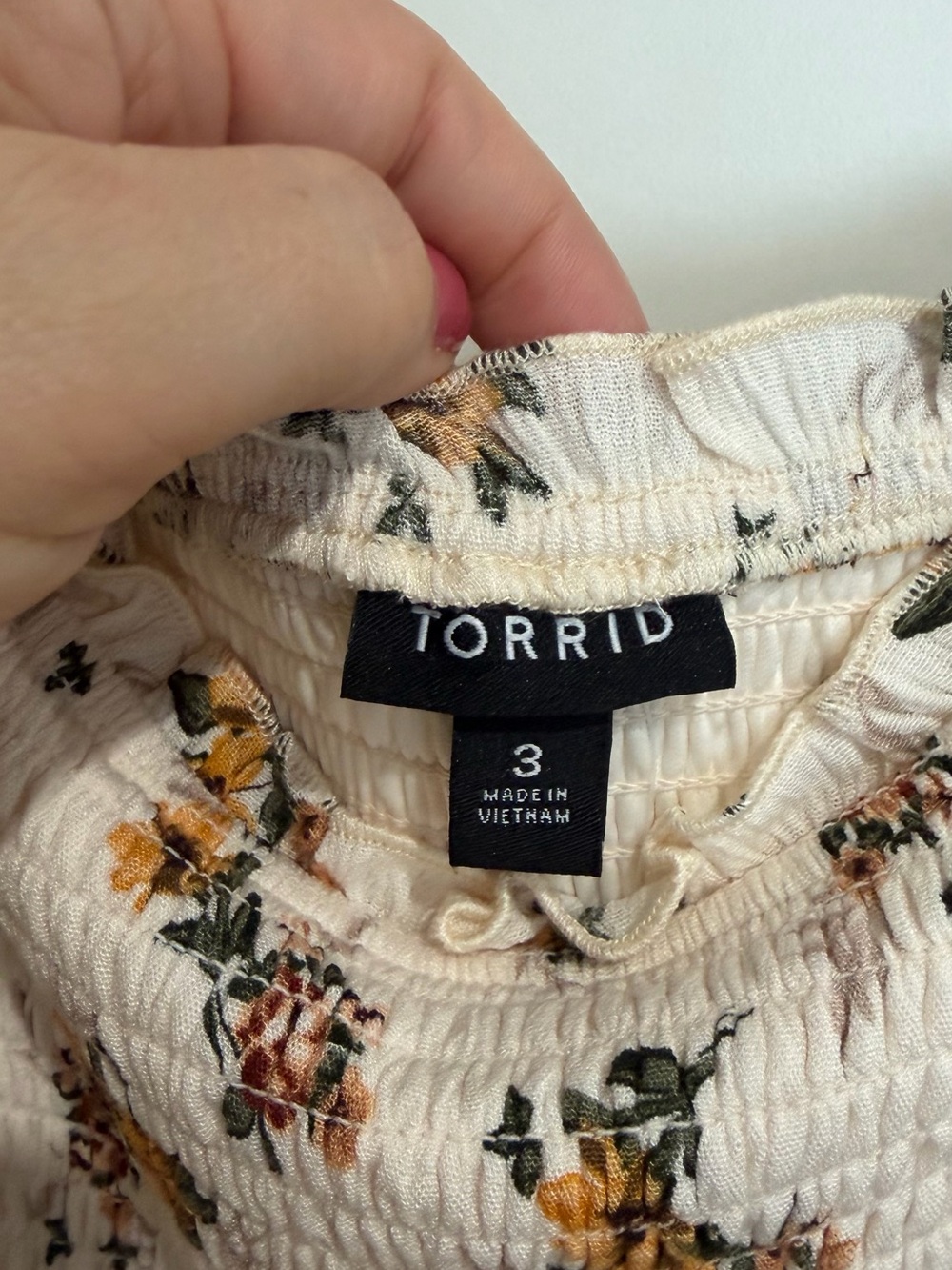 torrid Cream Maxi Dress with Yellow & Brown Floral Print - Picture 3 of 3